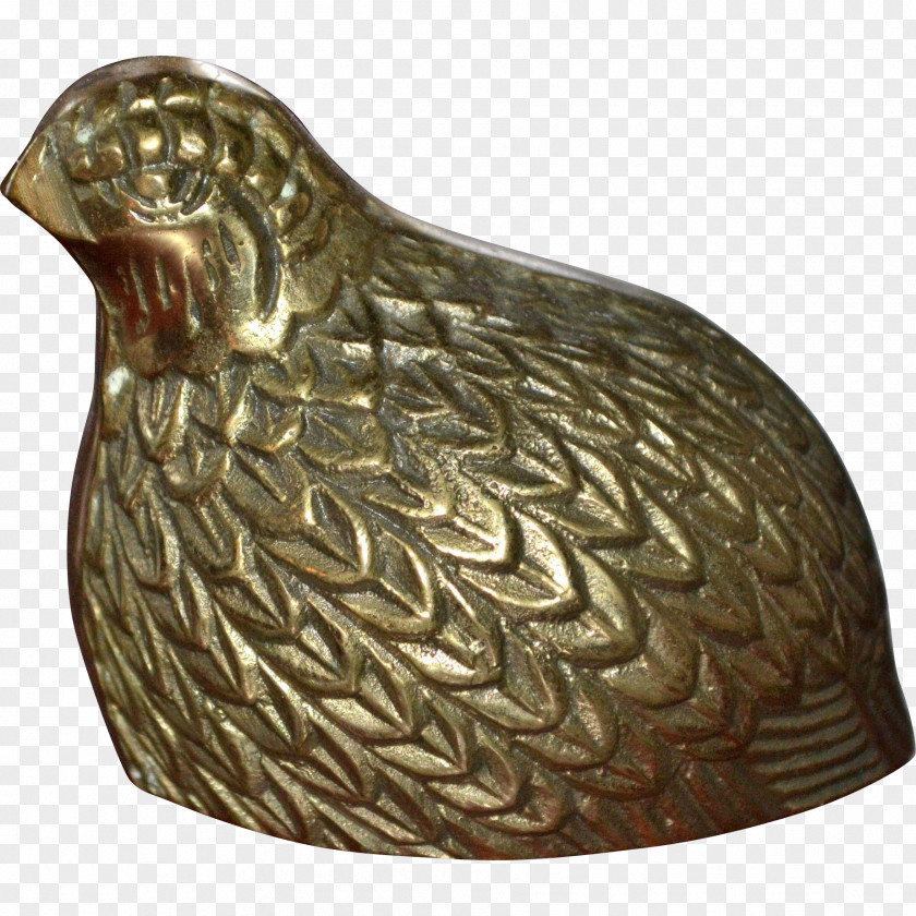 Quail Brass Metal Bronze Common Paperweight PNG