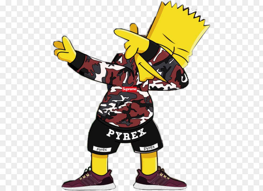 Bart Simpson T-shirt Hoodie Supreme Sticker PNG