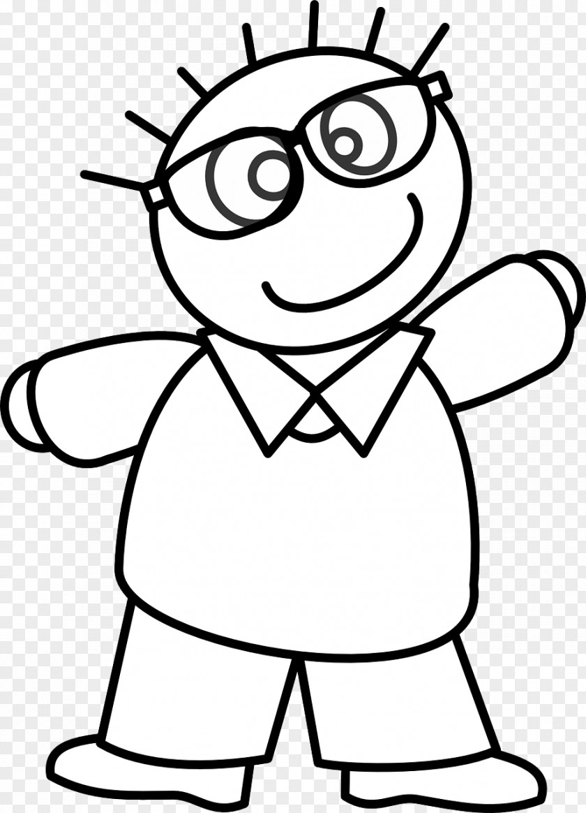 Child Drawing Image Coloring Book Glasses PNG