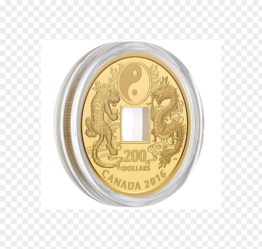 Coin Gold Tiger Canada PNG