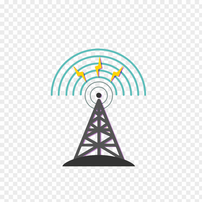 Creative Radio Tower Internet Station PNG
