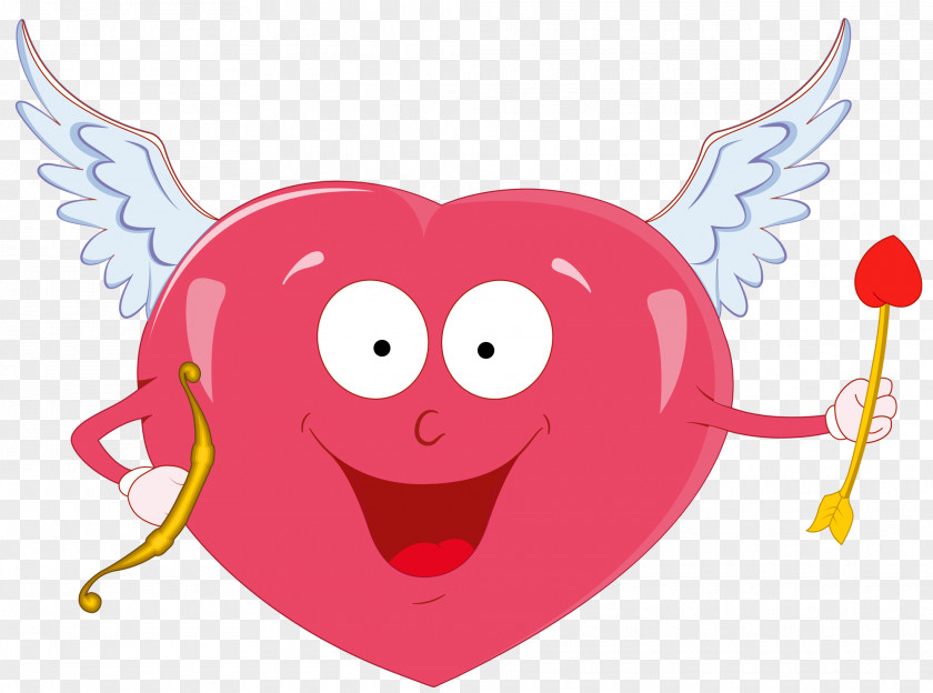 Cupid Valentine's Day Heart Clip Art PNG