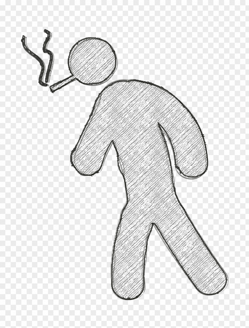 People Icon Man Walking And Smoking Humans 2 PNG