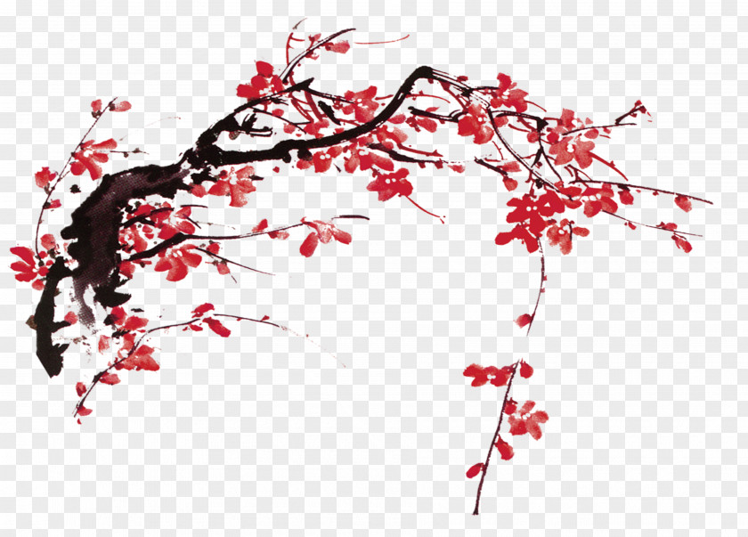 Plum Flower Shanlian Ink Brush Taobao Tmall U7b14u6d17 PNG