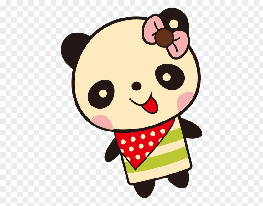 Cute Panda Giant Red Bear Dog PNG