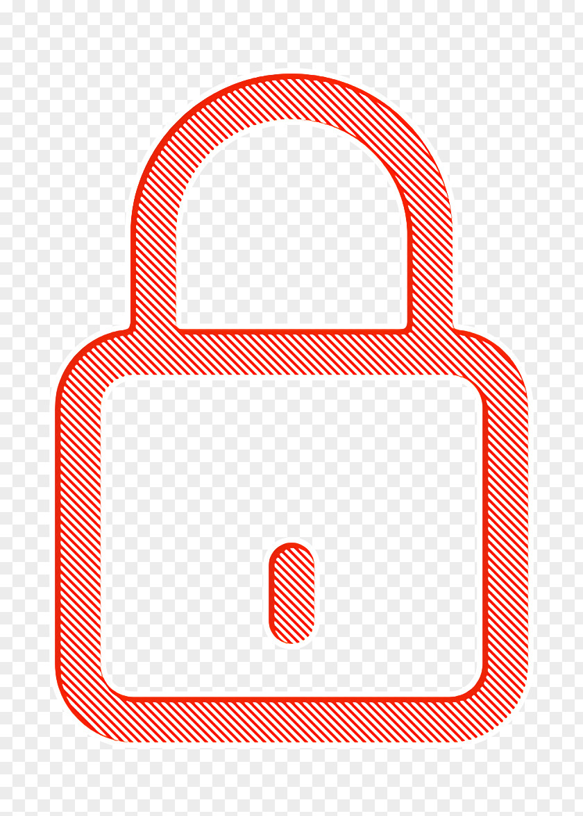 Bold SEO And Marketing Outline Icon Password Padlock PNG