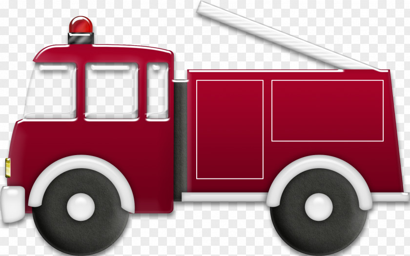 Cartoon Fire Truck Car Engine Motor Vehicle Automotive Design PNG