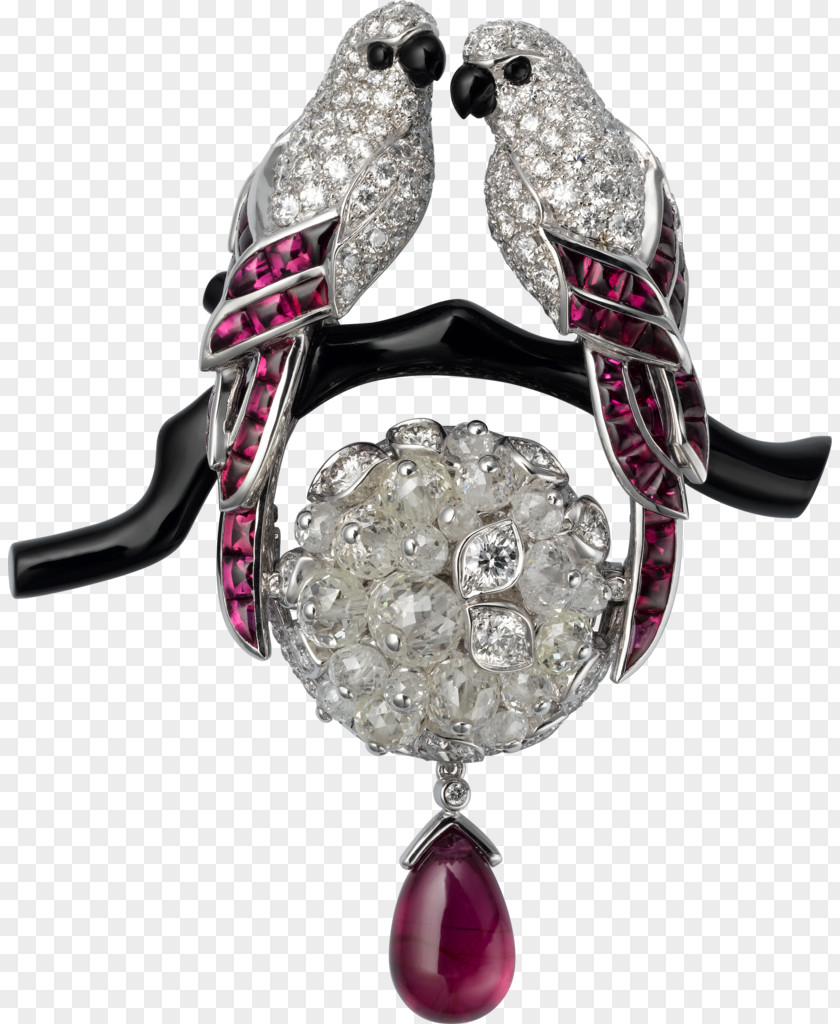 Creative Jewelry Ruby Cartier Earring Brooch Jewellery PNG