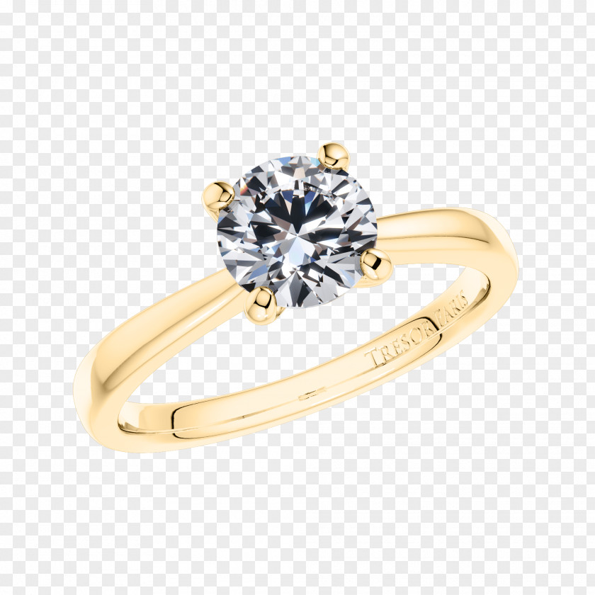Ring Engagement Solitaire Brilliant PNG