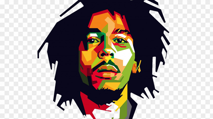 Bob Marley Reggae Desktop Wallpaper PNG