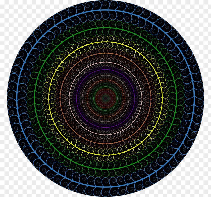 Decorative Frame Circle Spiral Whirlpool Clip Art PNG