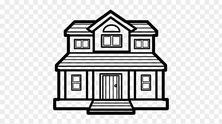 House Drawing Victorian Coloring Book Building PNG