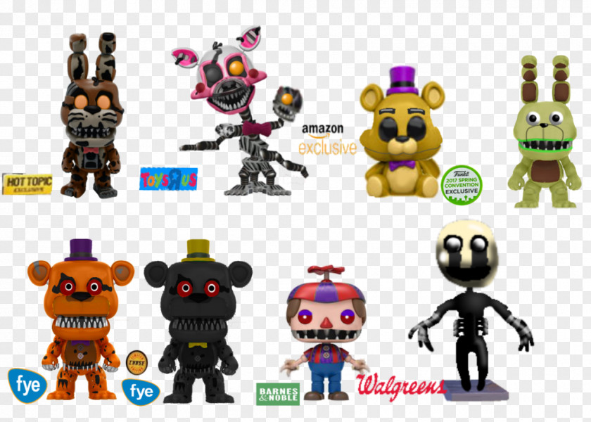 Action Figures Five Nights At Freddy's: Sister Location Freddy's 4 The Twisted Ones Amazon.com & Toy PNG