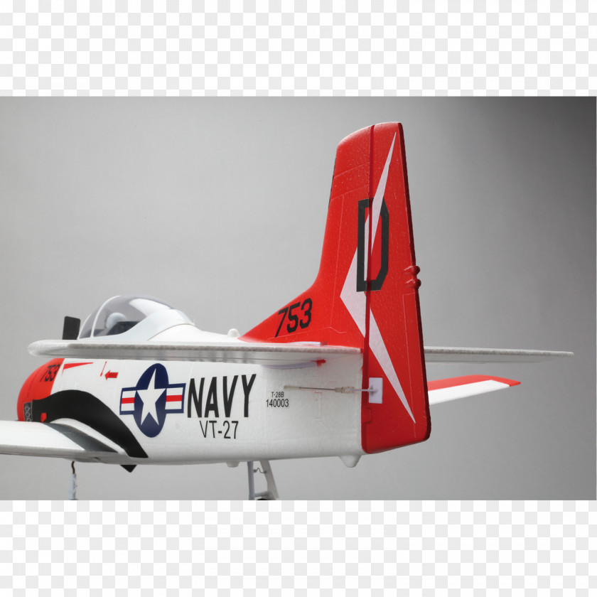 Airplane North American T-28 Trojan Radio-controlled Aircraft E-flite PNG