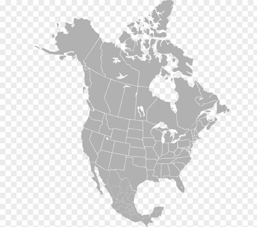 Canada United States Mexico City Administrative Divisions Of Map PNG