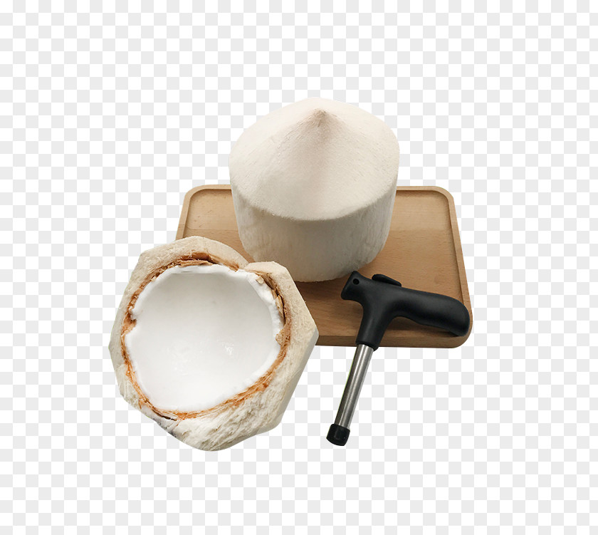 Cut Green Coconut Copra Milk Machine PNG