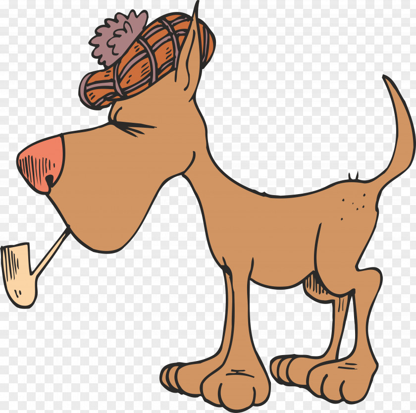Dog Vector Scottish Terrier Tobacco Pipe Clip Art PNG