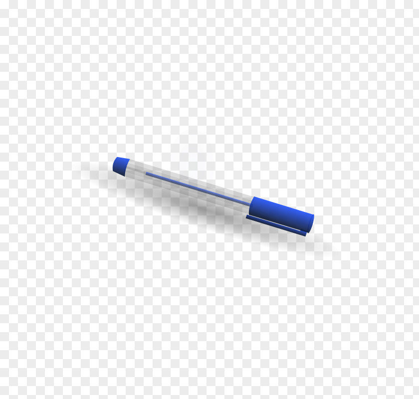 Blue Cartoon Pen Cobalt PNG