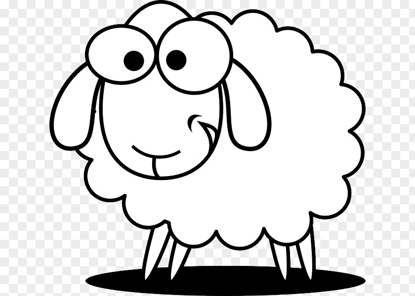 Cute Lamb Black Sheep White Website Clip Art PNG