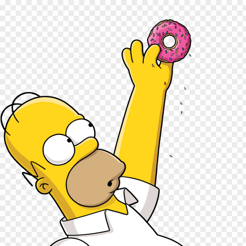 Homero Homer Simpson Bart Donuts PNG