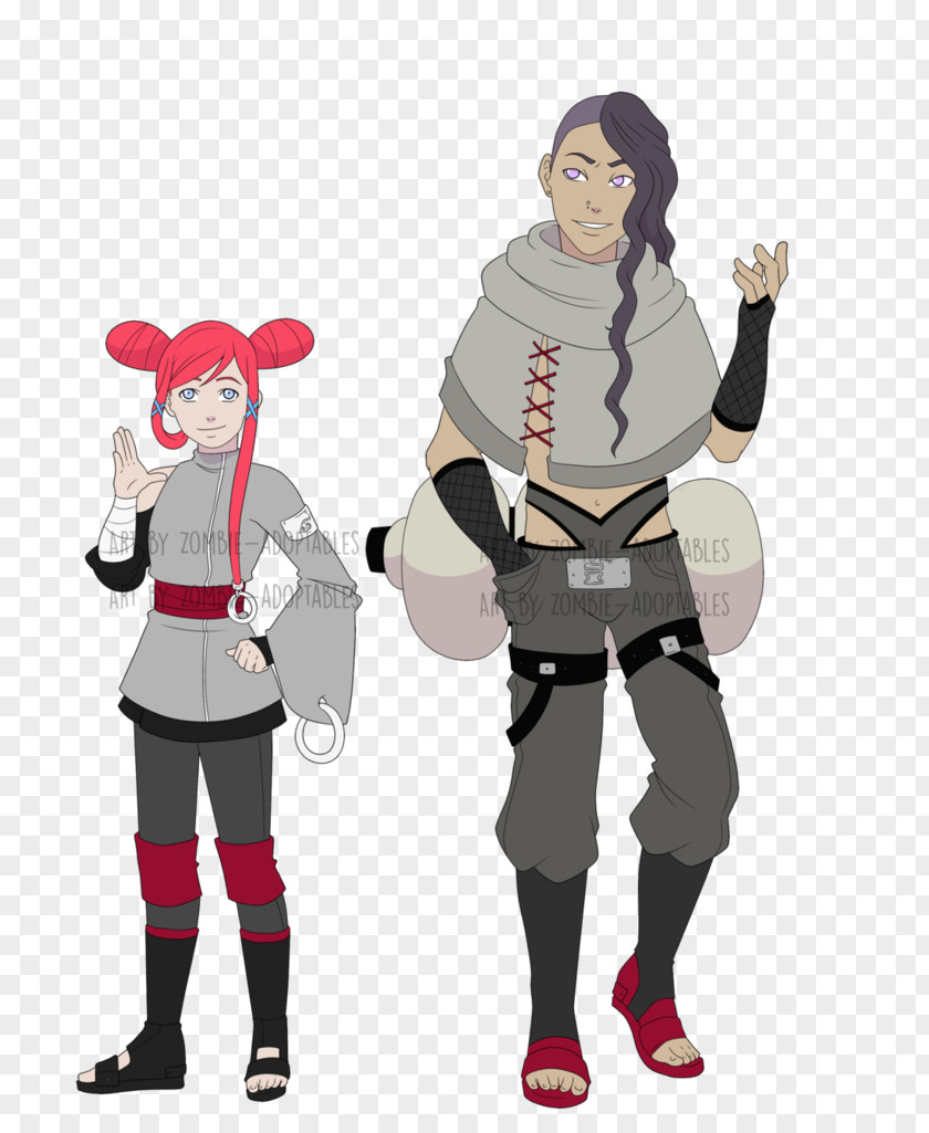 Konoha Costume Design Mascot Clip Art PNG