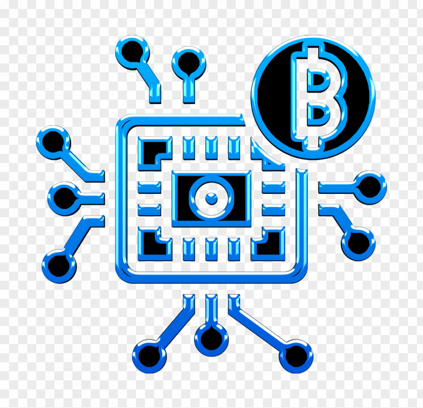 Microchip Icon Blockchain Business And Finance PNG