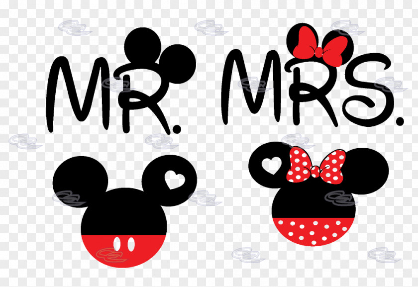 Minnie Mouse Mickey Mrs. Mr. T-shirt PNG