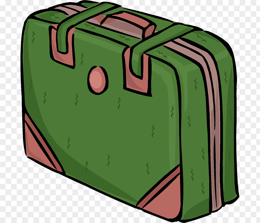Suitcase Baggage Travel Cartoon Clip Art PNG