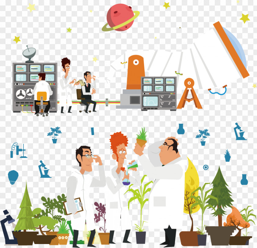 Vector Scientists Technology Clip Art PNG