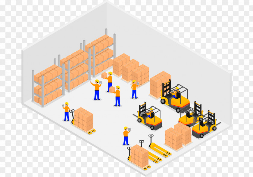 Warehouse Management System Logistics Forklift PNG