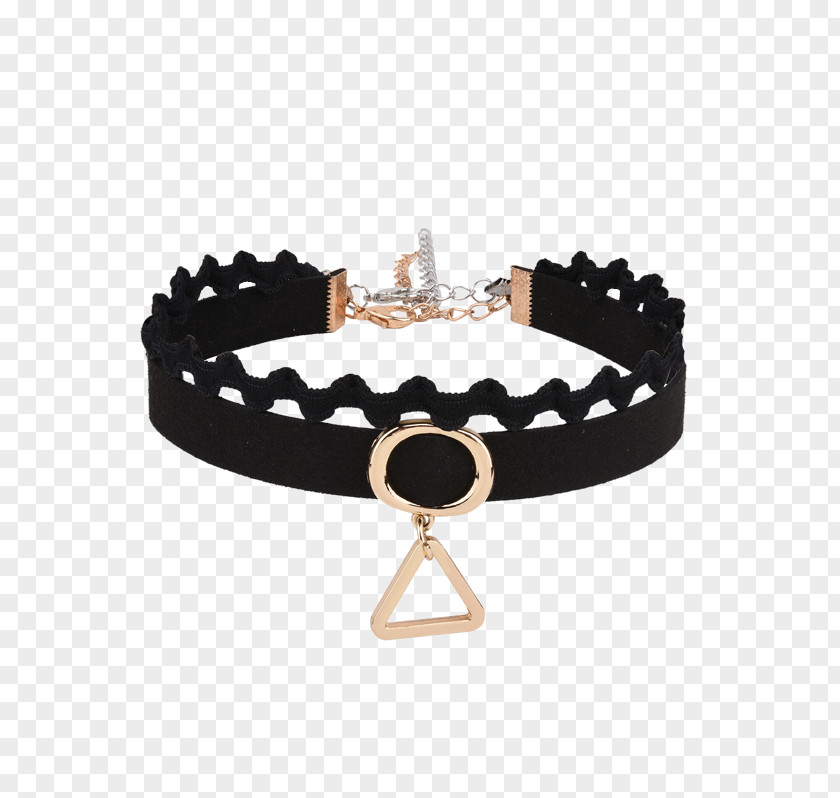 Choker Necklace Bracelet Brooch Metal Collar PNG