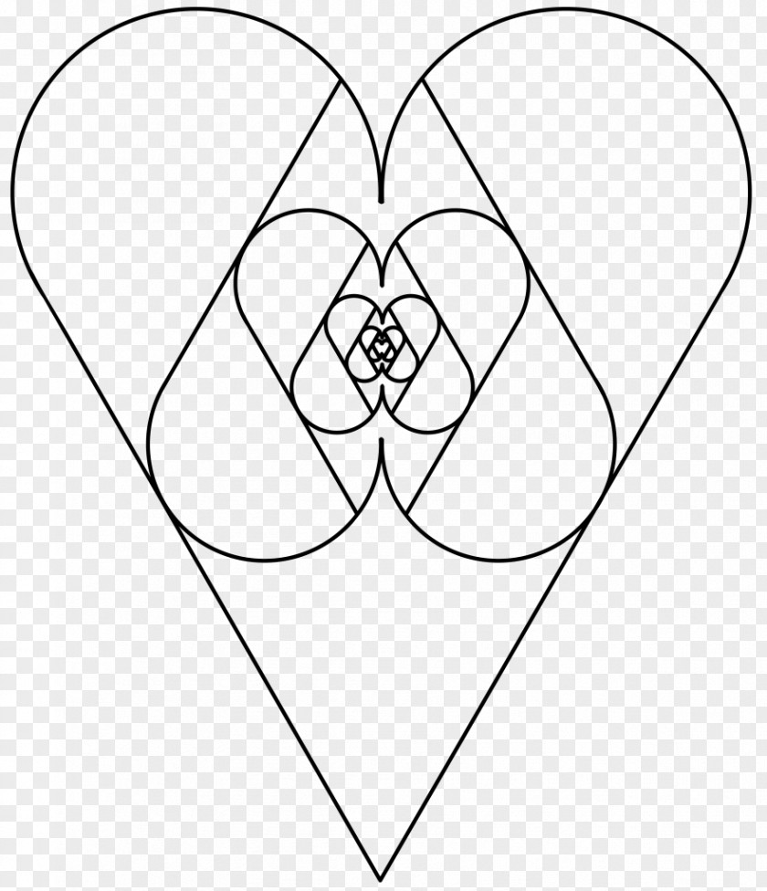 Heart Sacred Geometry Drawing Line PNG