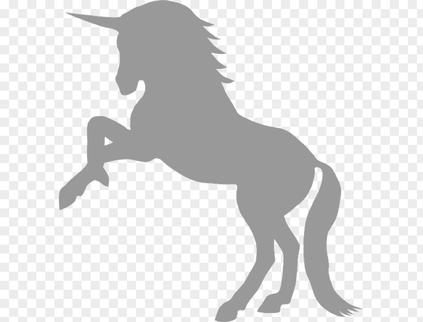 Horse Unicorn Silhouette Clip Art PNG