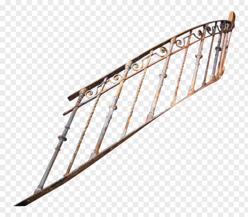 Iron Wrought Handrail Stairs Cast PNG