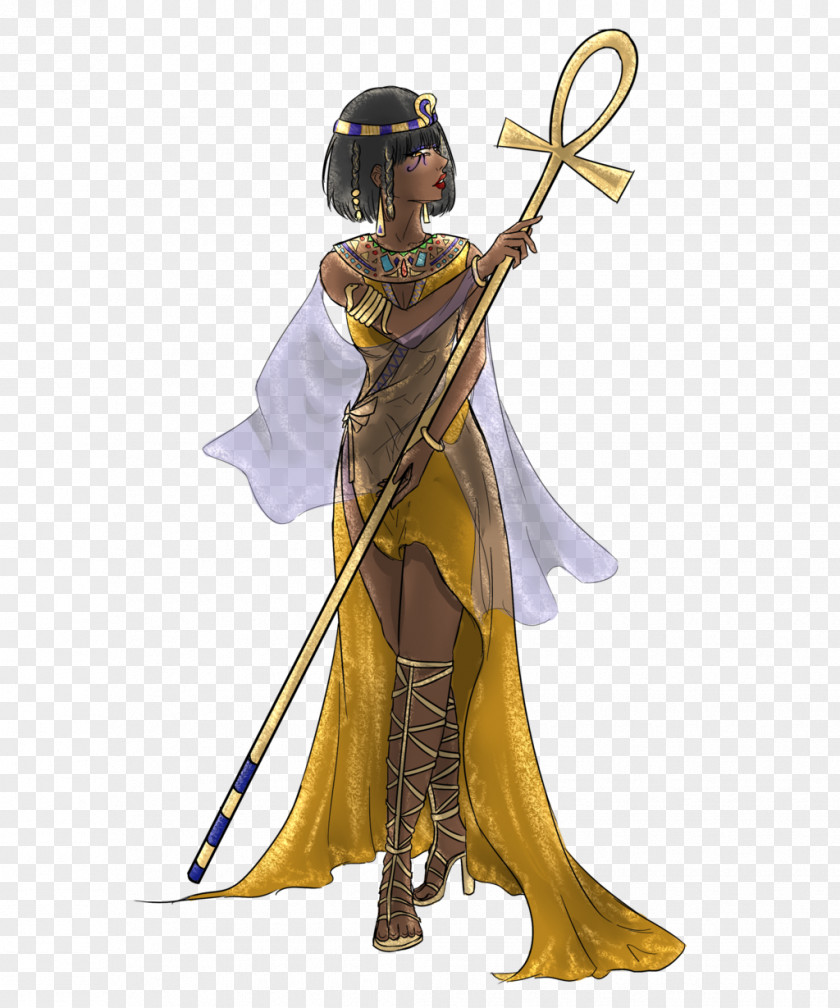 Pharaoh Cleopatra Weapon Spear Character Costume Design Fiction PNG