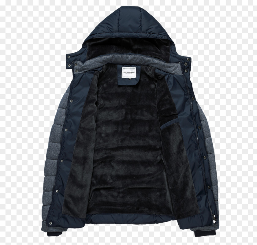 Plus Velvet Hooded Jacket Coat Hood Sleeve PNG