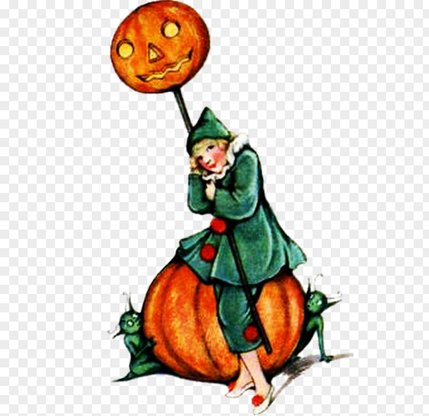 Sneaking Button Pumpkin Halloween Card Post Cards Raphael Tuck & Sons PNG