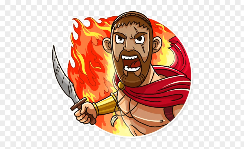 Spartan Head Sticker Telegram Film Image Cartoon PNG