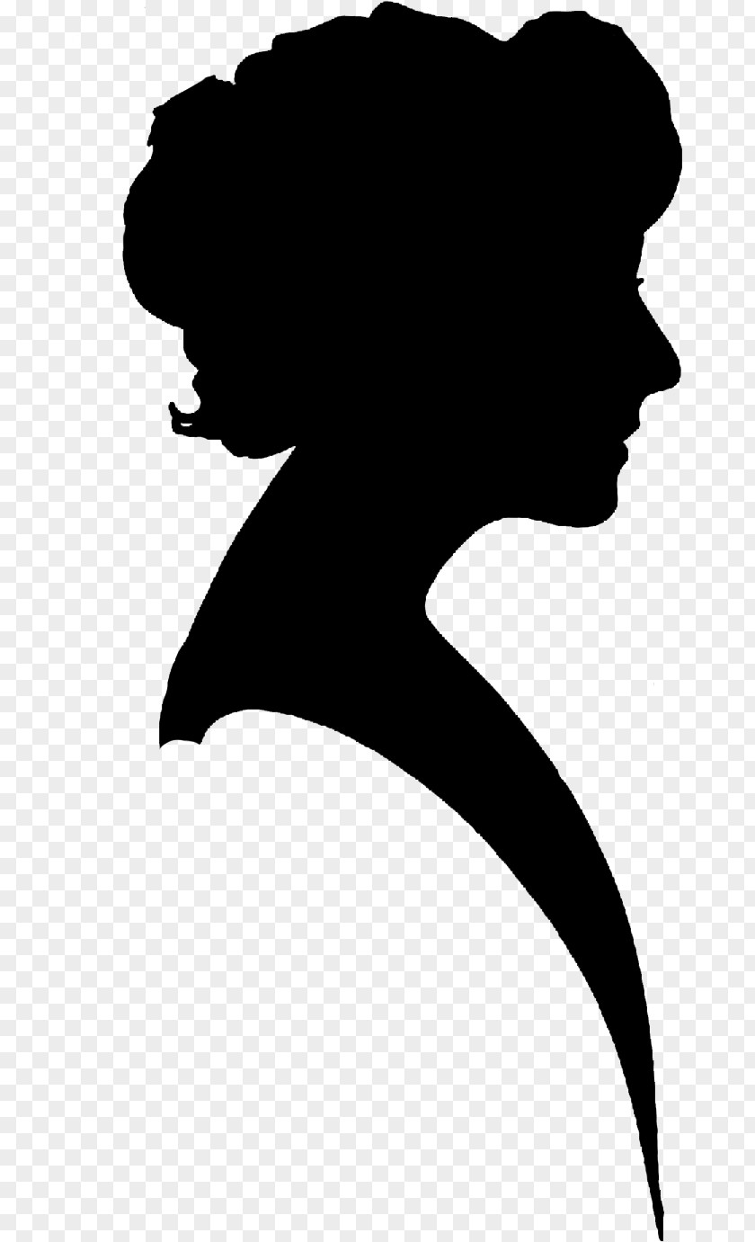 Neck Nose Silhouette Blackandwhite PNG