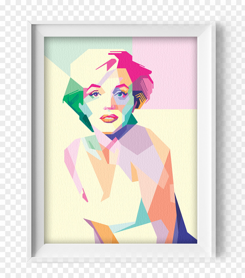 Painting Portrait Canvas Print PNG