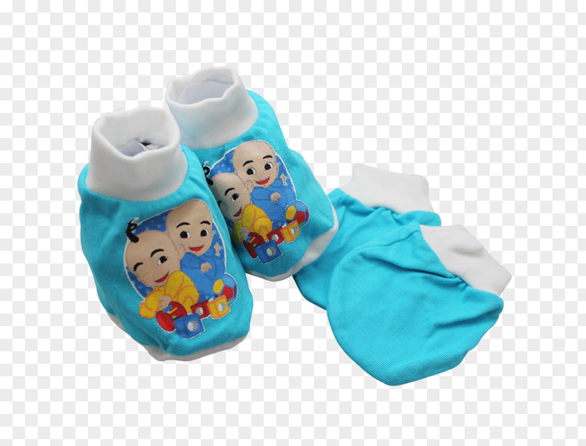 Baby Toddler Gloves Mittens Slipper Sock Shoe Turquoise PNG