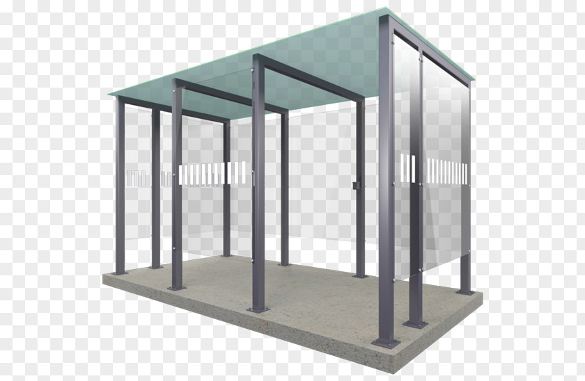 Debris Shelter Outside 喫煙シェルター Smoking Glass Coating PNG