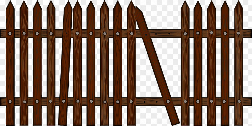 Fence Home Fencing Picket Wood Gate PNG