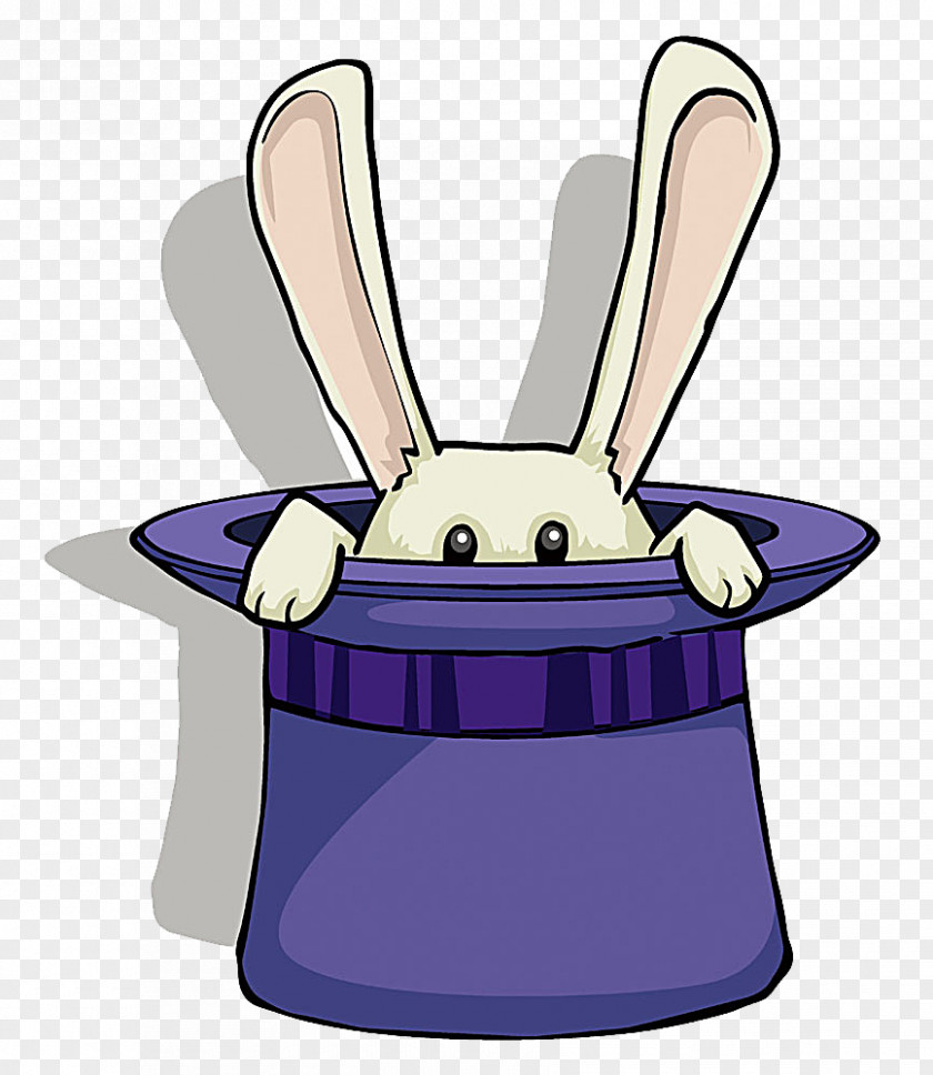 Hat Rabbit Magic Designer PNG