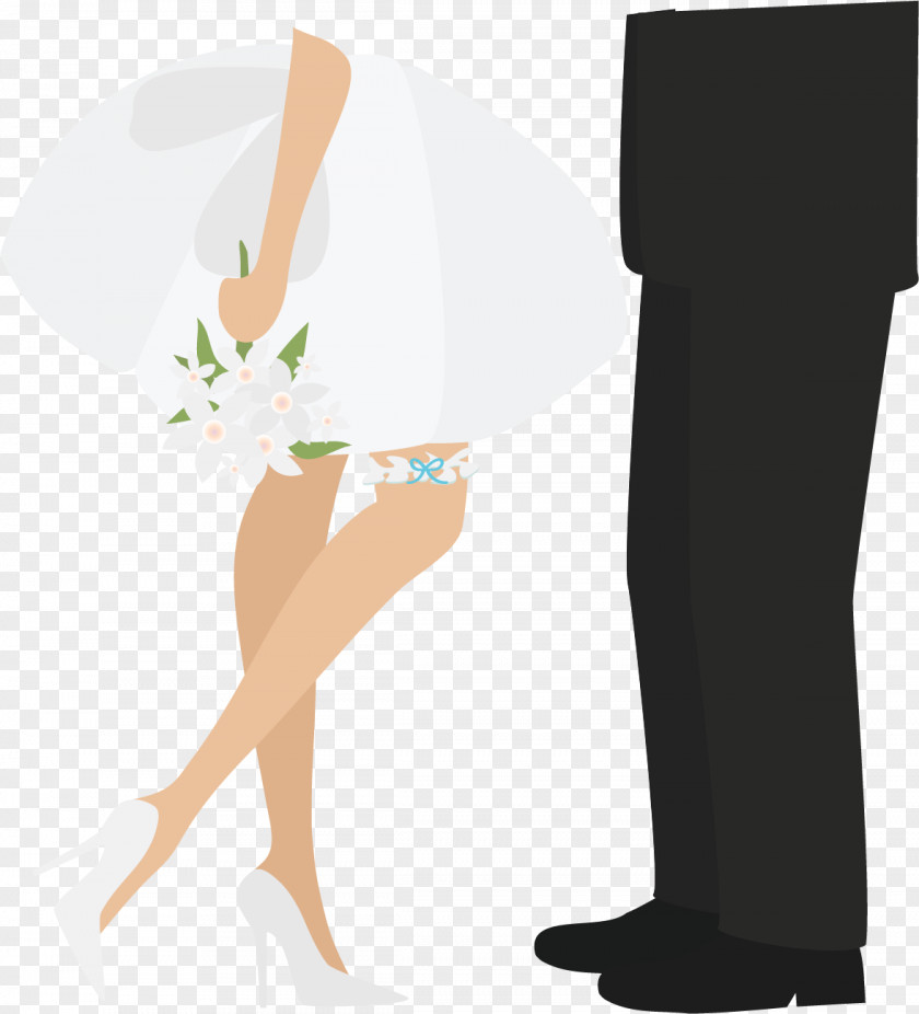Vector Hand-painted Bride And Groom Wedding Invitation Greeting Card Bridal Shower PNG