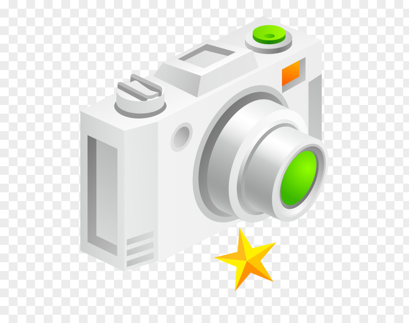 Cartoon White Camera PNG