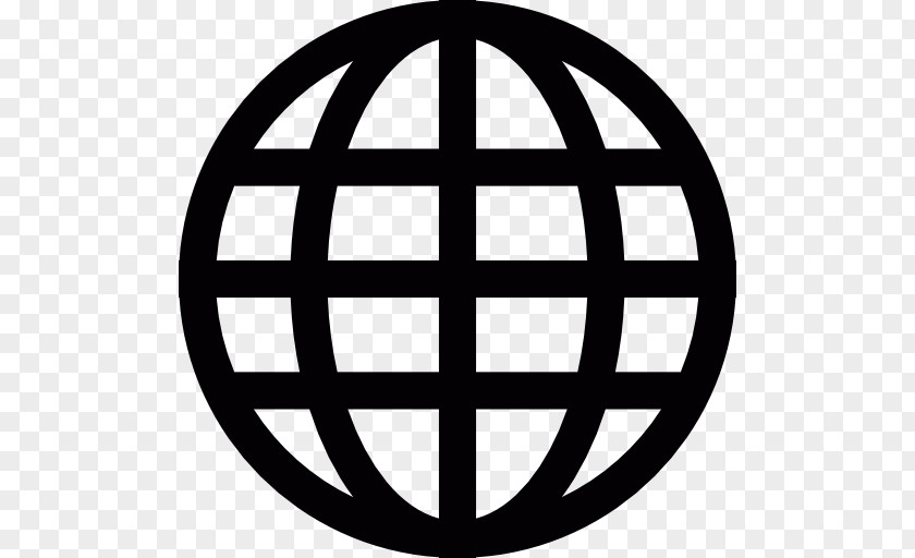 Globe World Icon Design PNG