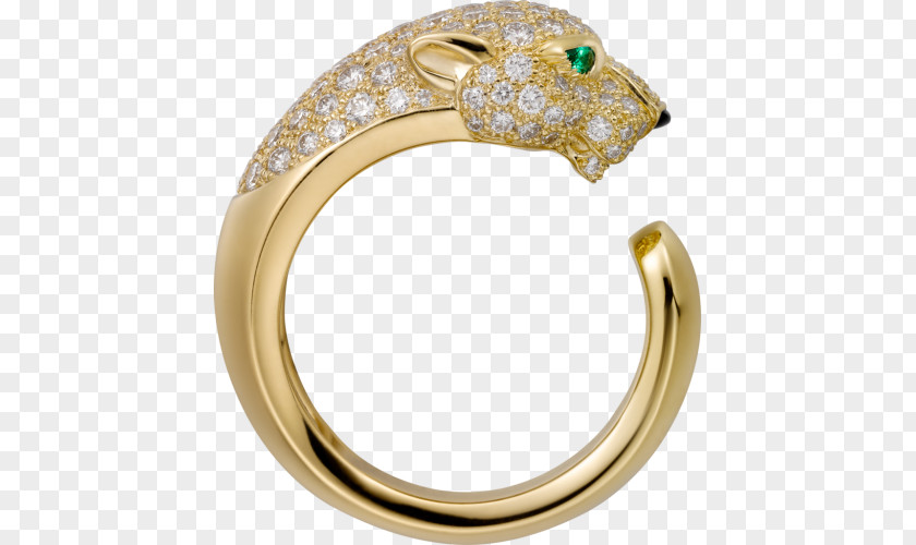 Ring Cartier Diamond Brilliant Emerald PNG