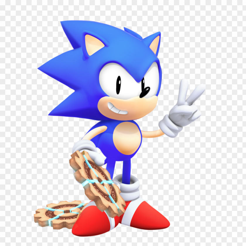 Rude Sonic The Hedgehog 3 3D Mania & Knuckles PNG