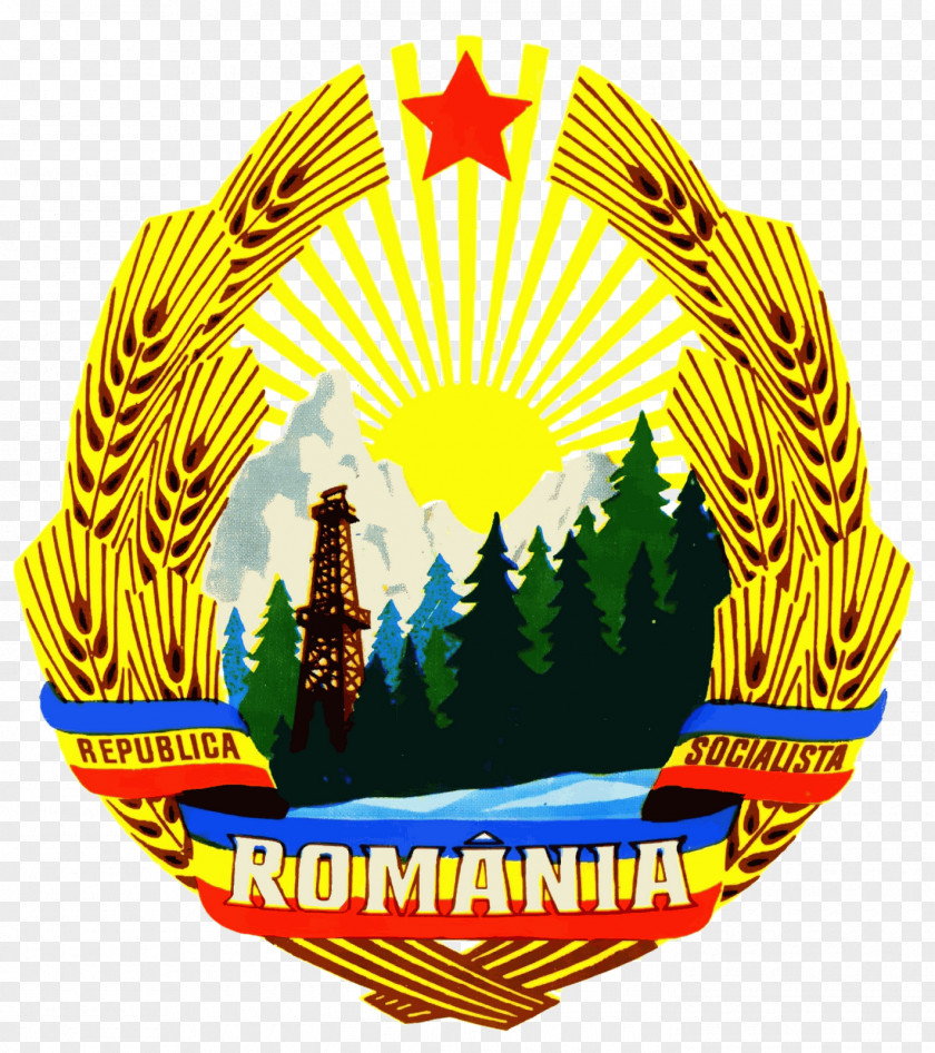 Soviet Union Socialist Republic Of Romania Romanian Revolution People's Coat Arms PNG